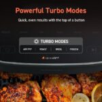 COSORI Air Fryer 6 QT TurboBlaze Technology, 9-in-1 Airfryer Oven, Crispy Results in Just Minutes, 130+ Recipes, Compact, Nonstick Basket, Dishwasher Safe, Dark Gray, DC601 - Image 2