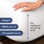 Queen Size 4 Piece Sheet Set – Soft & Breathable Flat Sheet Bedding with Deep Pockets - Image 2